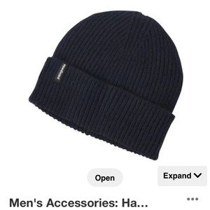 Patagonia cashmere beanie, navy, unisex NWOT